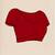 Red  cotton saree with unstitched blouse piece