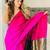 Pink  cotton handloom khadi saree
