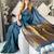 Teal woven design zari  cotton handloom khadi saree