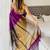 Purple woven design  cotton saree