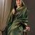 Green woven design zari  georgette kanjeevaram saree