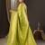 Green ethnic motifs zari  georgette kanjeevaram saree