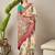 Cream ethnic motifs silk blend banarasi saree