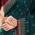 Teal ethnic motifs embroidered beads and stones saree