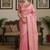 Pink woven design zari silk blend handloom banarasi saree