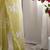 Green green floral embroidered tissue designer saree