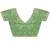 Lime embellished sequinned satin designer saree