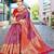 Red red woven design zari kanjeevaram saree