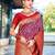 Red red woven design zari kanjeevaram saree
