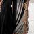 Black black embroidered embellished art silk saree