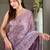 Lavender lavender embellished tissue  sarees