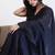 Black tasseled border  cotton saree