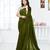Green  cotton saree with blouse piece