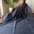 Navy blue  cotton plain saree