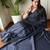 Navy blue  cotton plain saree