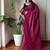 Pink  cotton saree with blouse piece
