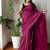 Pink  cotton saree with blouse piece