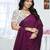 Burgundy  cotton saree with blouse piece
