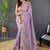 Purple purple embroidered tissue  sarees