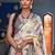 Yellow yellow & white ethnic motifs woven design zari banarasi saree