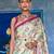 Green green & pink woven design zari banarasi saree