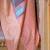 Blue blue & pink printed zari silk blend banarasi saree