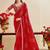Red bandhani print sequinned  georgette bandhani saree