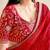 Red bandhani print sequinned  georgette bandhani saree