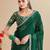 Green bandhani sequinned  georgette bandhani saree