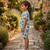White cotton screen printed co-ord set for boy