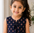 Blue cotton screen printed co-ord set for girl