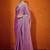 Mauve embellished beads and stones organza saree