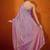 Mauve embellished beads and stones organza saree
