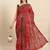 Red zari art silk bandhani saree
