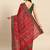 Red zari art silk bandhani saree
