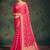 Pink ethnic motifs zari  georgette kanjeevaram saree