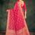 Pink ethnic motifs zari  georgette kanjeevaram saree