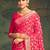 Pink ethnic motifs zari  georgette kanjeevaram saree