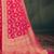 Pink ethnic motifs zari  georgette kanjeevaram saree