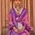 Pink pink & blue ethnic motifs woven design zari saree