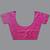 Pink pink & blue ethnic motifs woven design zari saree