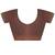 Brown embellished zari satin heavy work saree