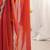 Red embellished embroidered satin heavy work saree