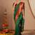 Green woven design zari silk blend paithani saree