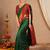 Green woven design zari silk blend paithani saree