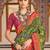 Green ethnic motifs printed zari patola celebrity saree