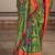 Green ethnic motifs printed zari patola celebrity saree