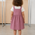 Pink cotton dots printed dress for girl