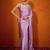 Mauve embellished beads and stones satin saree