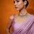 Mauve embellished beads and stones satin saree